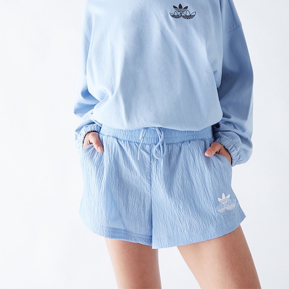 Adidas active Light Blue Disrupted Shorts workout casual gym - Picture 2 of 9